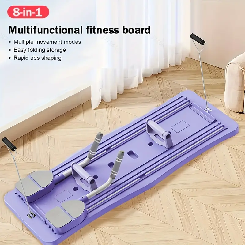 Abdominal Trainer & Push-Up Board - Versatile Core Workout Equipment for Home Gym, Full-Body Toning, Strength Training, Arms, Hips & Lower Back - Durable Plastic Pilates Board for All Fitness Levels, Strength Training Tool | Sleek Exercise Equipment | Lightweight Construction, Gym Accessories