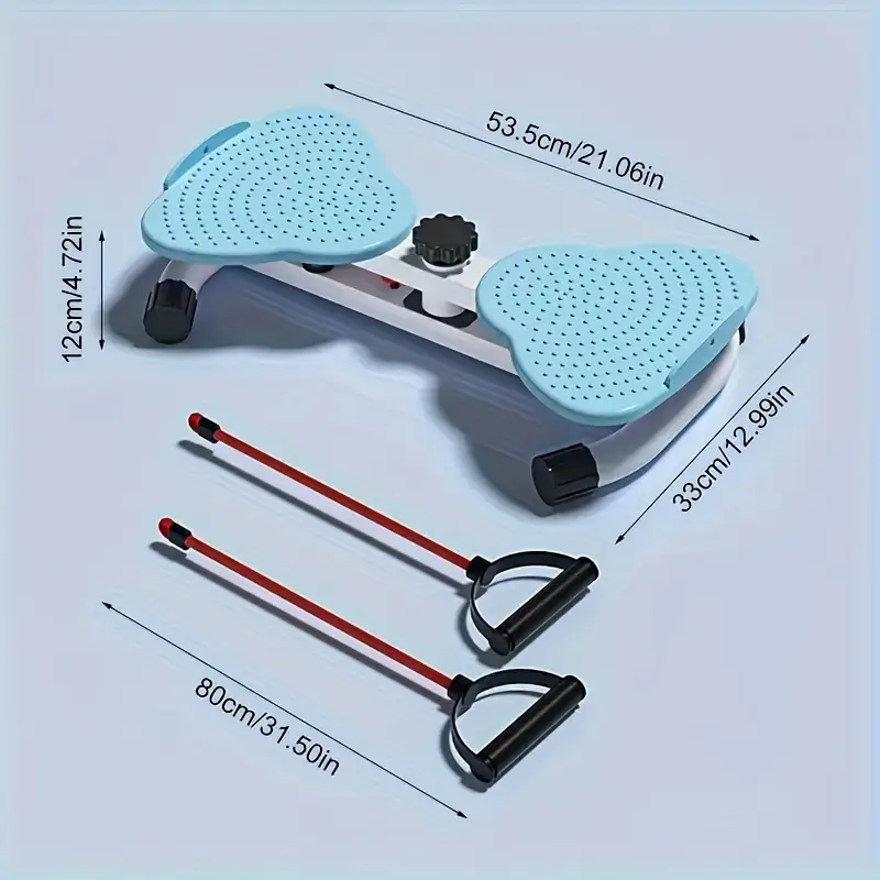 Durable Iron Frame with Textured Surface and Resistance Bands | Home Office Fitness Non-Electric Waist Twister | Ideal for Abdominal Workouts and Core Stability Enhancement